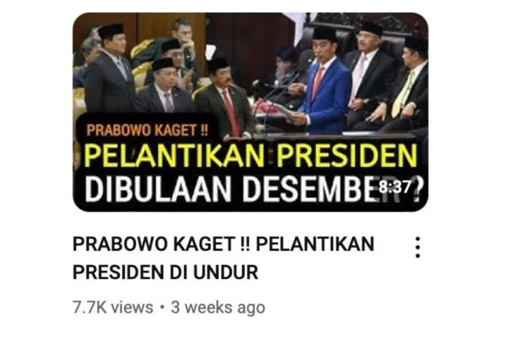 Pelantikan Presiden Diundur Jadi Desember 2024, Benarkah?