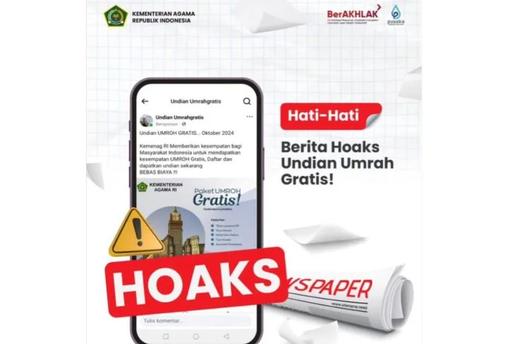 Hoaks! Undian Umrah dari Kementerian Agama