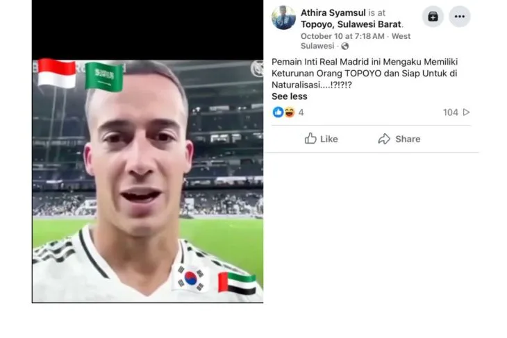 CEK FAKTA!, Video Lucas Vazquez Mengaku Keturunan Indonesia dan Siap Dinaturalisasi